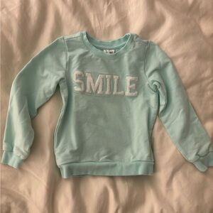 Janie and Jack Smile embroidered kids sweatshirt
